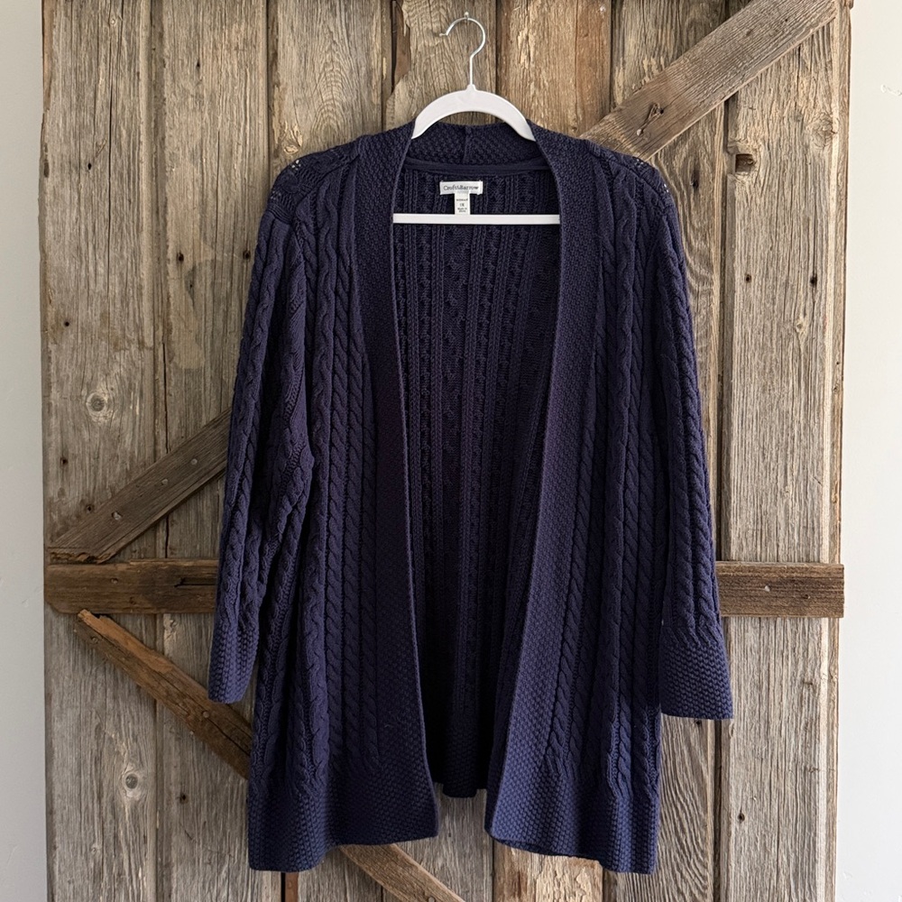 Croft & Barrow Deep Blue Knit Sweater